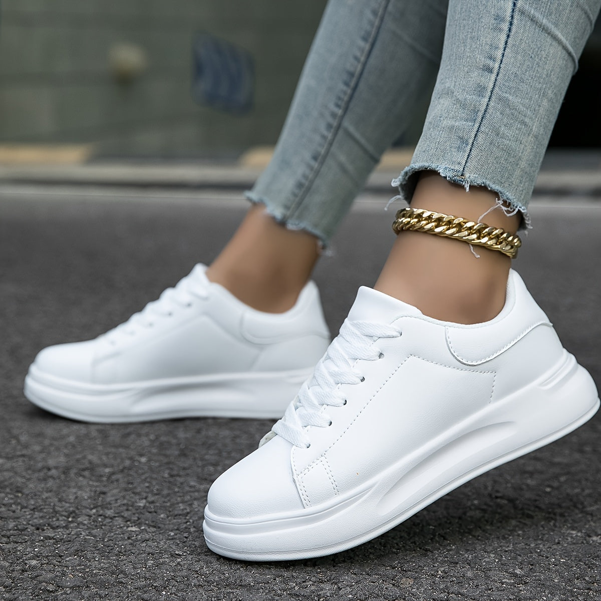 Women's Orthopedic Everyday Fashion Sneakers - Casual Walking Comfort Shoes