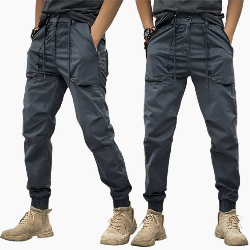 Men's Urban Streetwear Cargo Jogger Pants – Tapered Fit for Everyday, Outdoor & Casual Wear