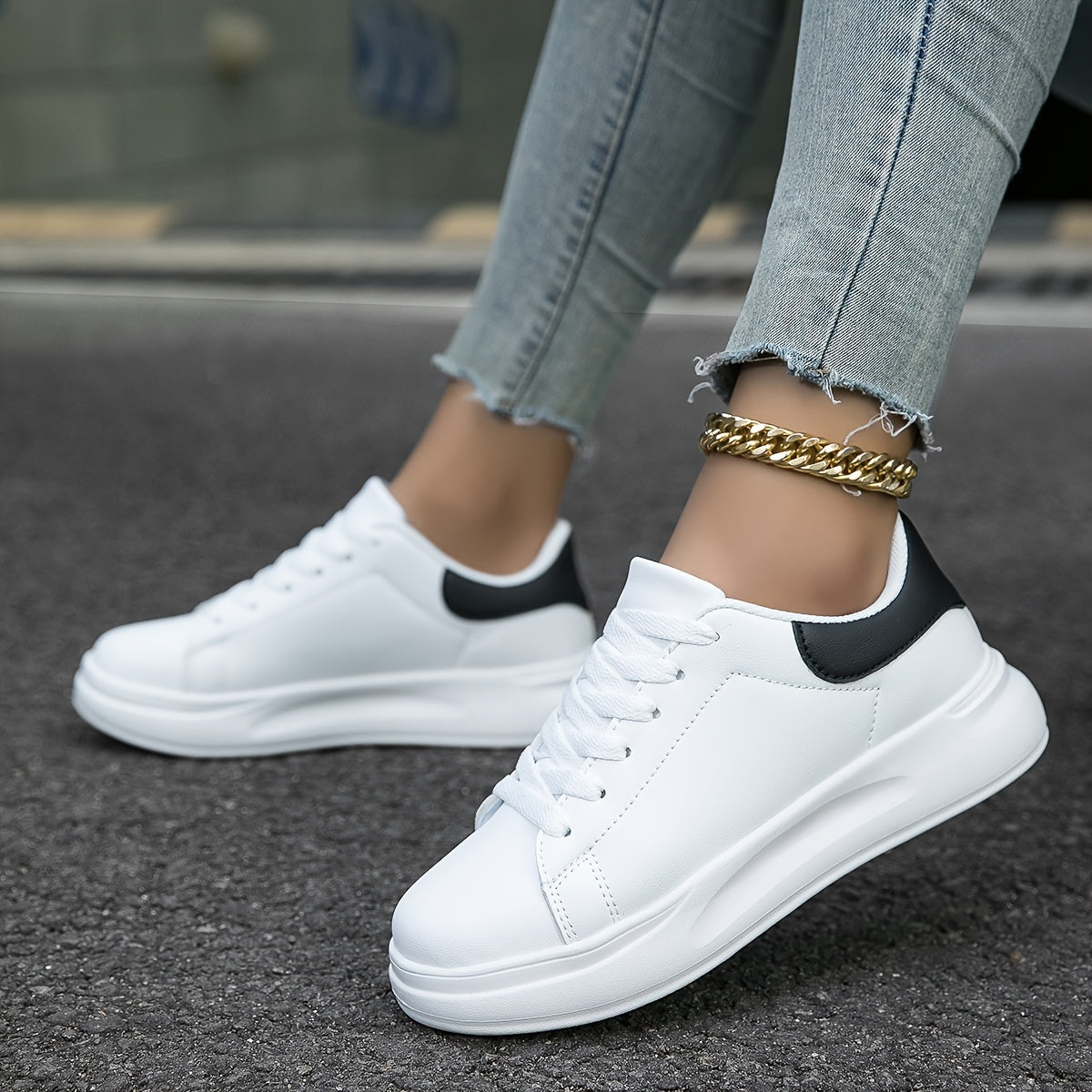 Women's Orthopedic Everyday Fashion Sneakers - Casual Walking Comfort Shoes