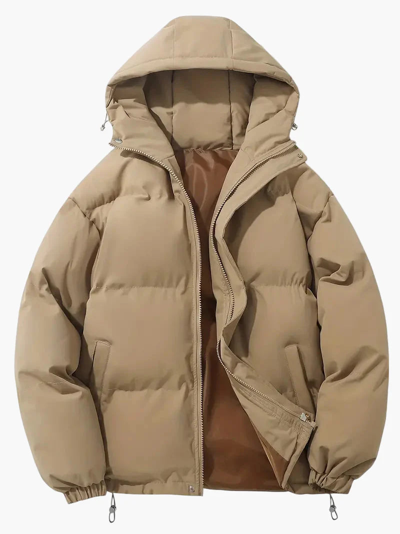 Men's Classic Winter Puffer Jacket with Hood – Versatile Everyday Warmth