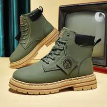 Men's Outdoor Combat Boots – Rugged Lace-Up Work and Adventure Style