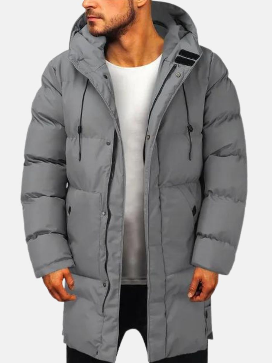 Men's Winter Parka Jacket – Modern Warm Outdoor Long Coat