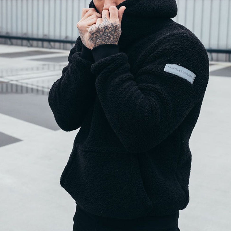 Men's Relaxed Fit Urban Fleece Hoodie – Casual Street Style Pullover