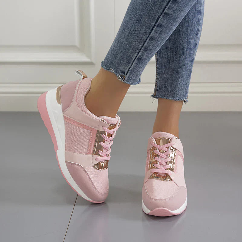 Women's Orthopedic Fashion Wedge Sneakers – Supportive Casual Walking Shoes