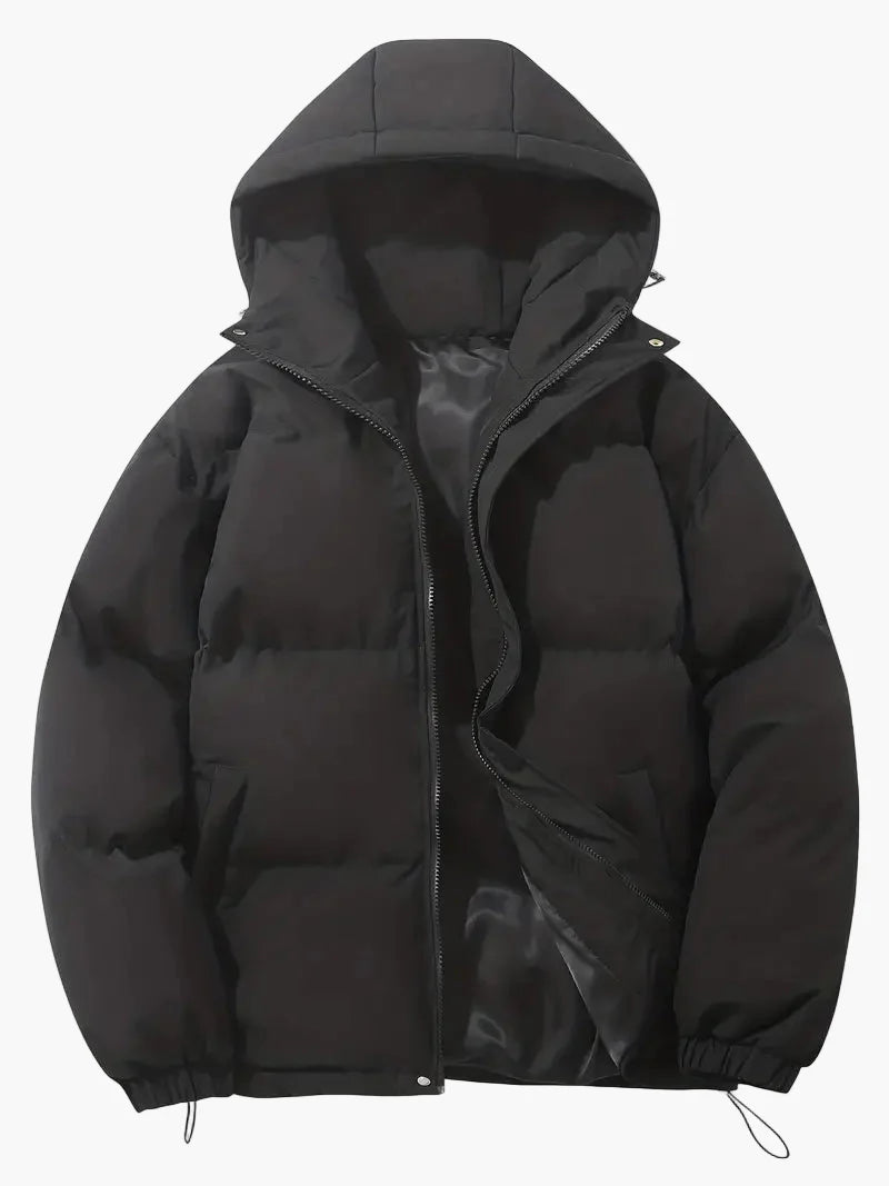 Men's Classic Winter Puffer Jacket with Hood – Versatile Everyday Warmth