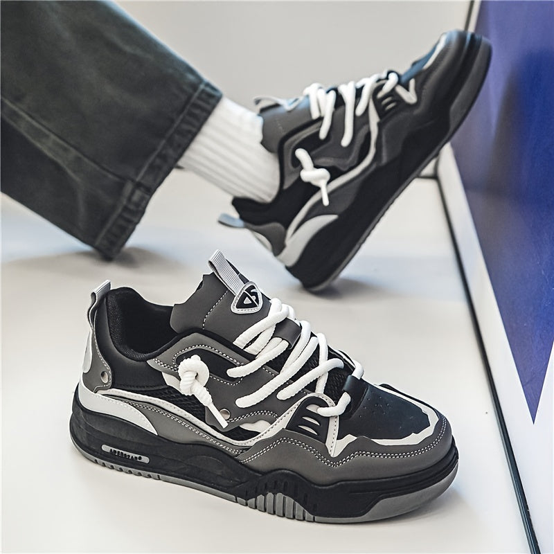 Men's Streetwear Casual Sneakers with Bold Design and Comfort for Everyday and Sport