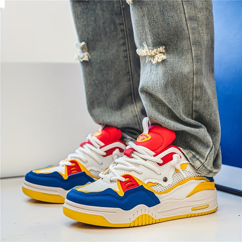 Men's Streetwear Casual Sneakers with Bold Design and Comfort for Everyday and Sport