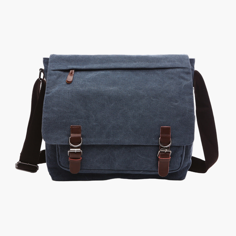 Men's Messenger Bag Vintage Style Shoulder Work and Travel Satchel