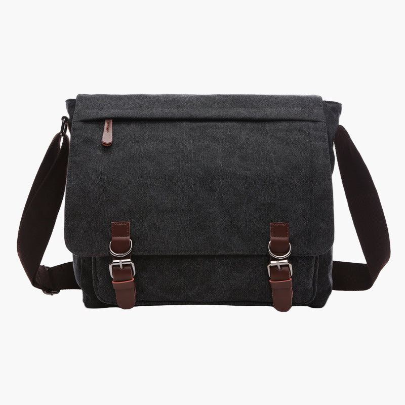 Men's Messenger Bag Vintage Style Shoulder Work and Travel Satchel