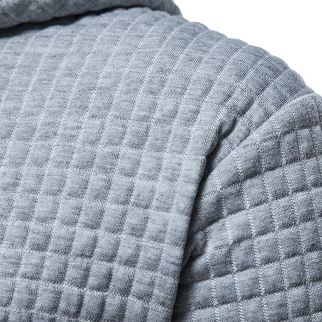 Men's Casual Check Pattern Hoodie Pullover - Modern Everyday Style