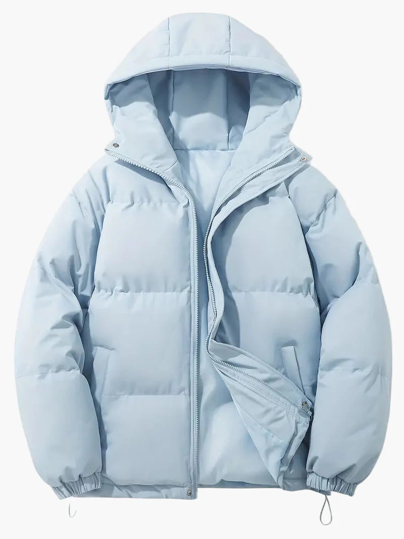 Men's Classic Winter Puffer Jacket with Hood – Versatile Everyday Warmth