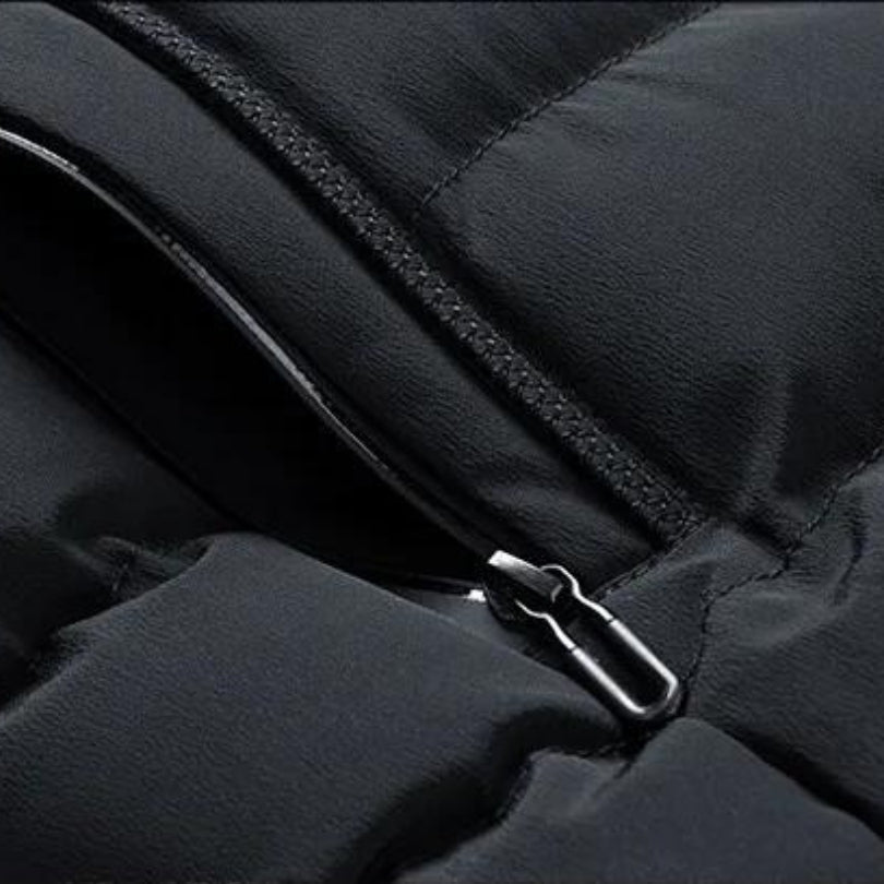 Men's Hooded Puffer Vest for Outdoor and Everyday Wear