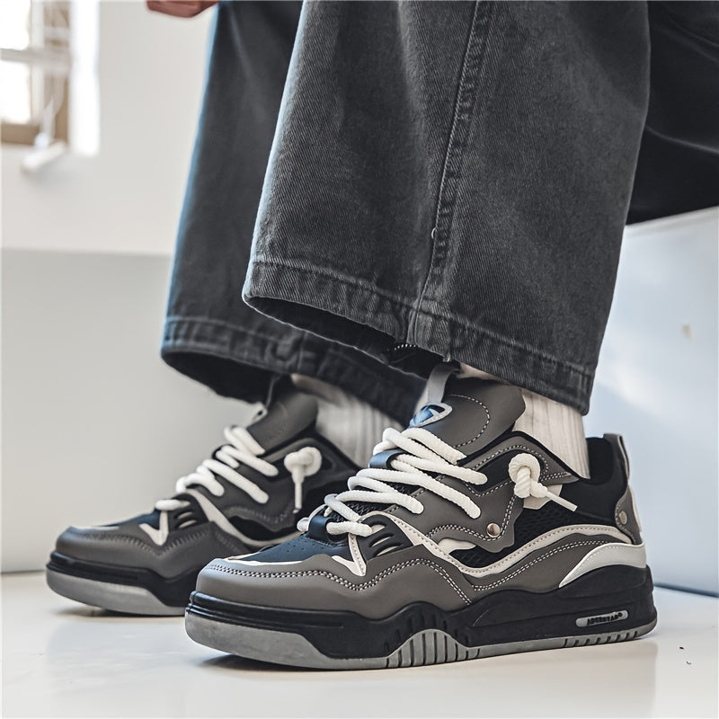Men's Streetwear Casual Sneakers with Bold Design and Comfort for Everyday and Sport