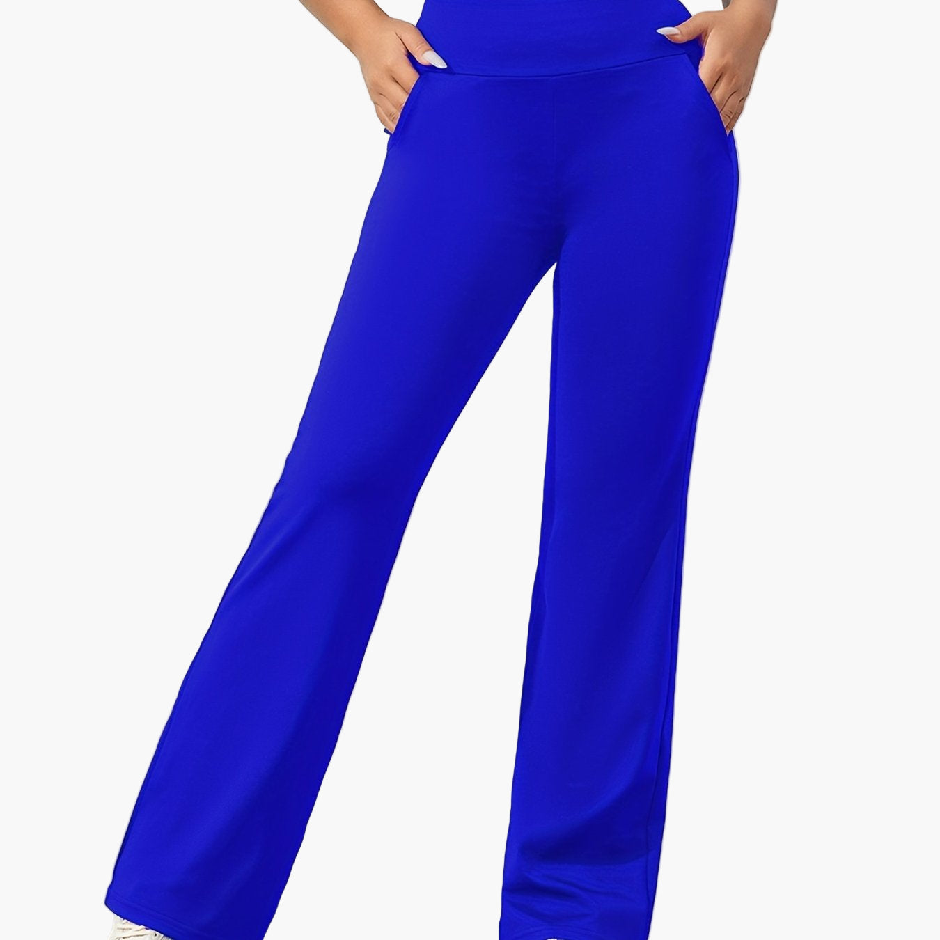 Women's Flared Yoga Pants with Pockets – Relaxed Fit Fitness & Loungewear