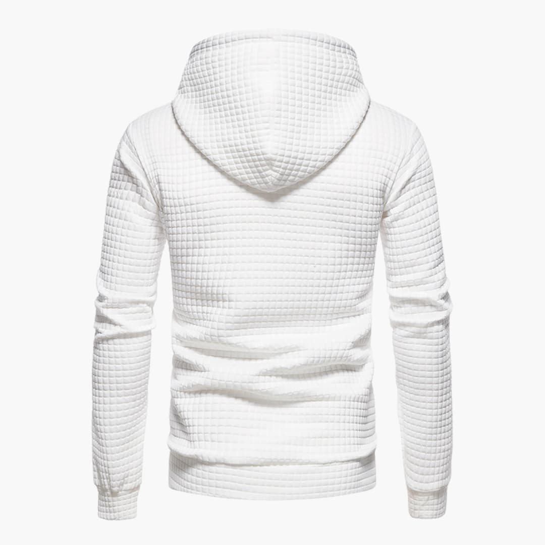 Men's Casual Check Pattern Hoodie Pullover - Modern Everyday Style