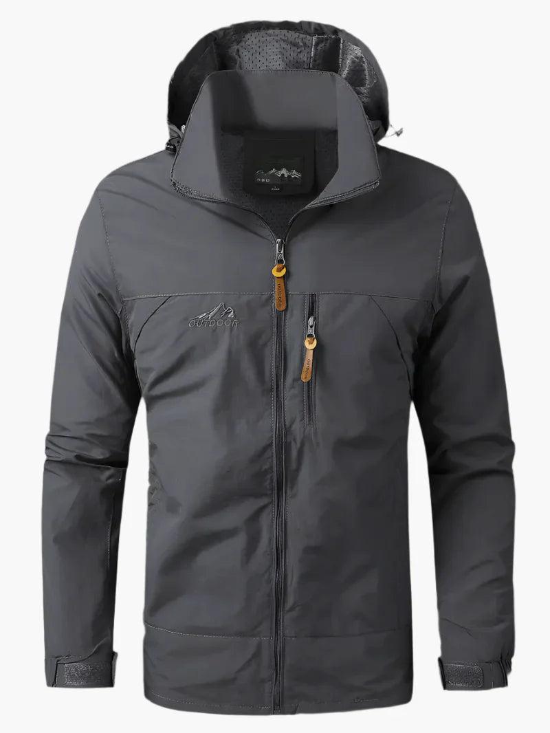 Men's Outdoor Waterproof Functional Jacket – Athletic All-Weather Windbreaker for Hiking and Everyday Wear