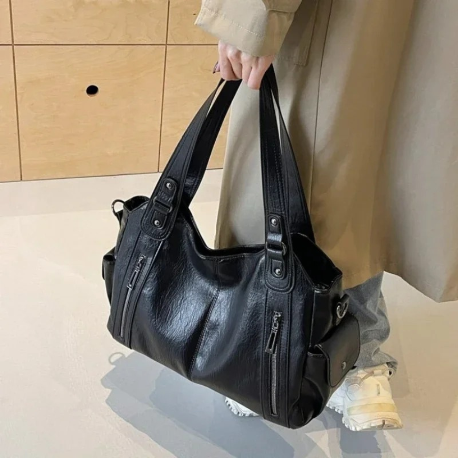 Women's Vintage Style Everyday Shoulder Bag – Fashionable & Functional Handbag for Work, Travel, and Casual Outings
