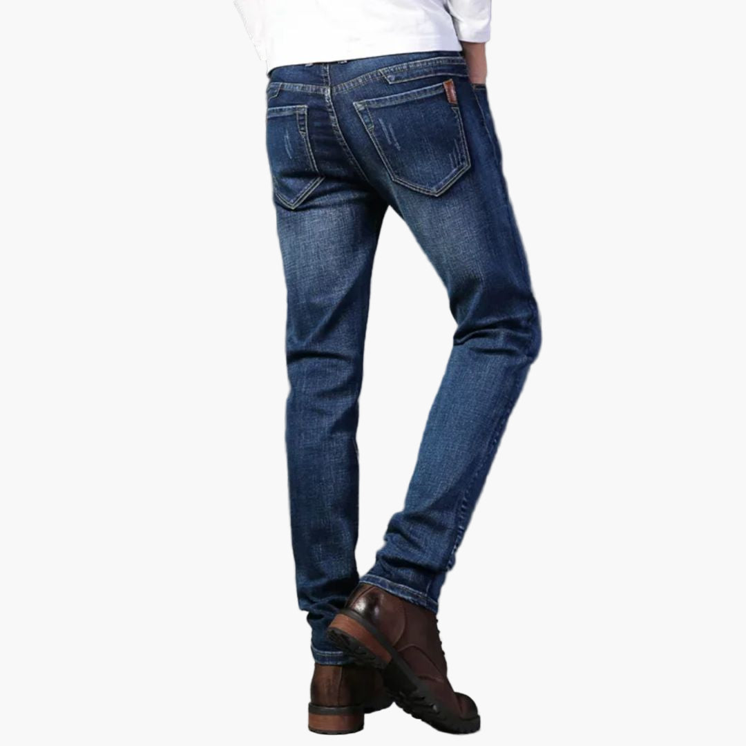 Men's Slim Fit Casual Jeans – Modern Straight Leg Everyday Pants