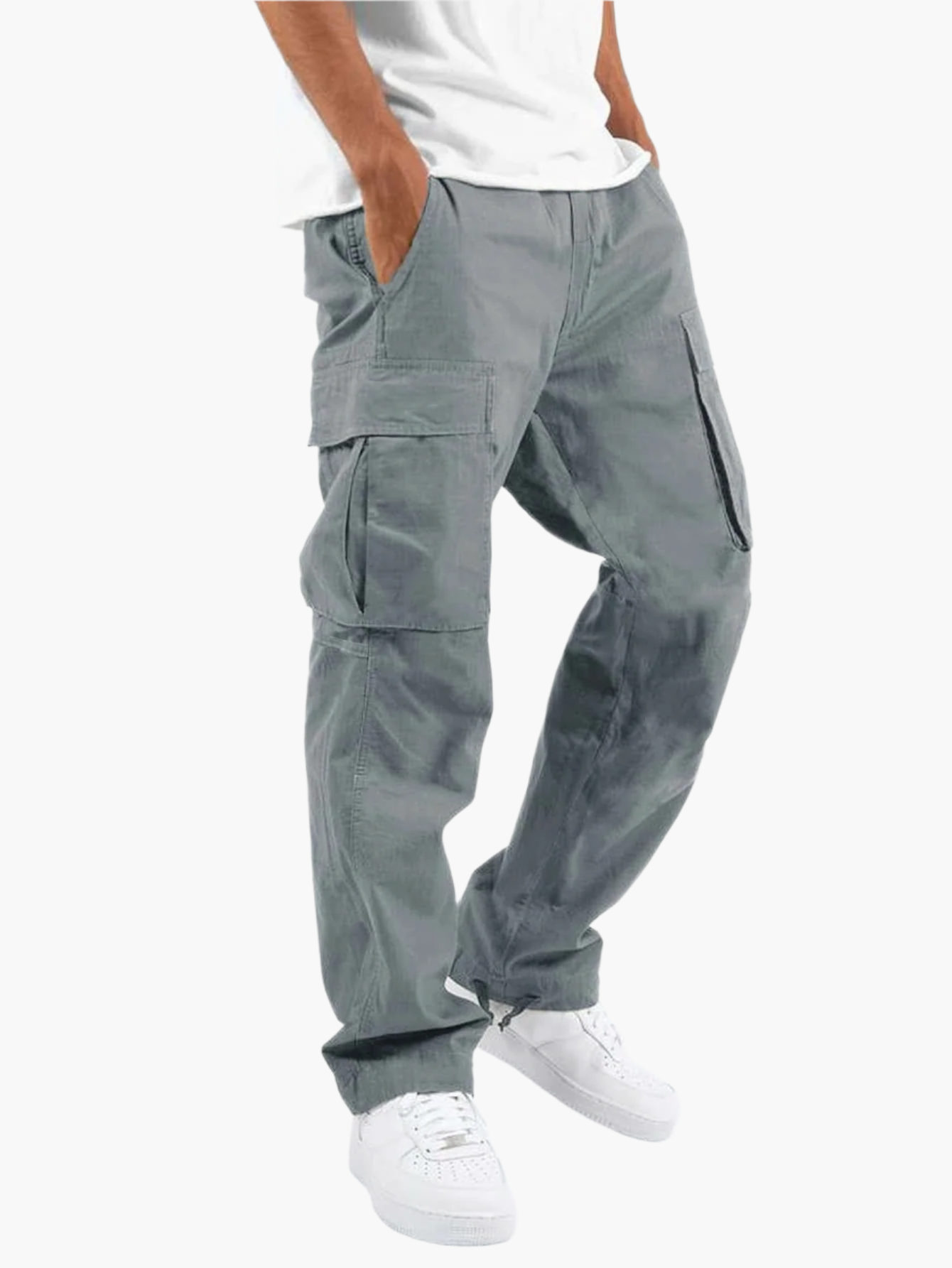 Men's Cargo Pants Relaxed Fit with Large Utility Pockets for Everyday and Streetwear
