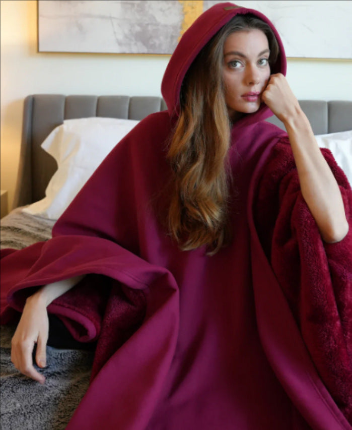 Women's Oversized Hooded Lounge Blanket – Cozy Relaxation Hoodie
