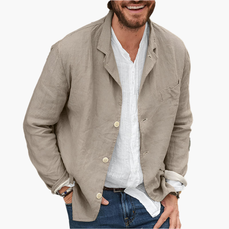 Men's Casual Blazer Classic Relaxed Fit Versatile Everyday Style
