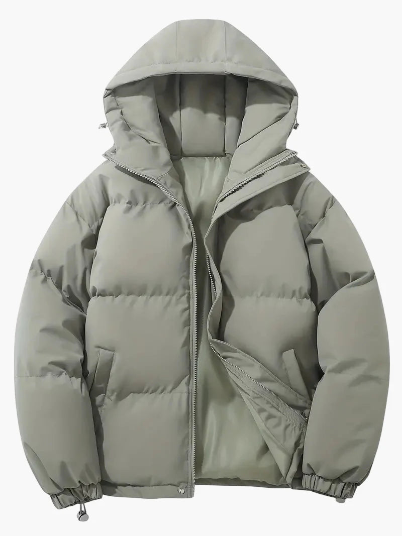 Men's Classic Winter Puffer Jacket with Hood – Versatile Everyday Warmth