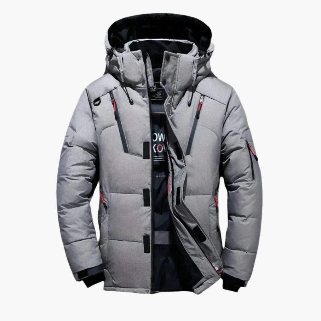 Men's Winter Puffer Jacket with Hood – Urban Outdoor Style, Warm & Functional
