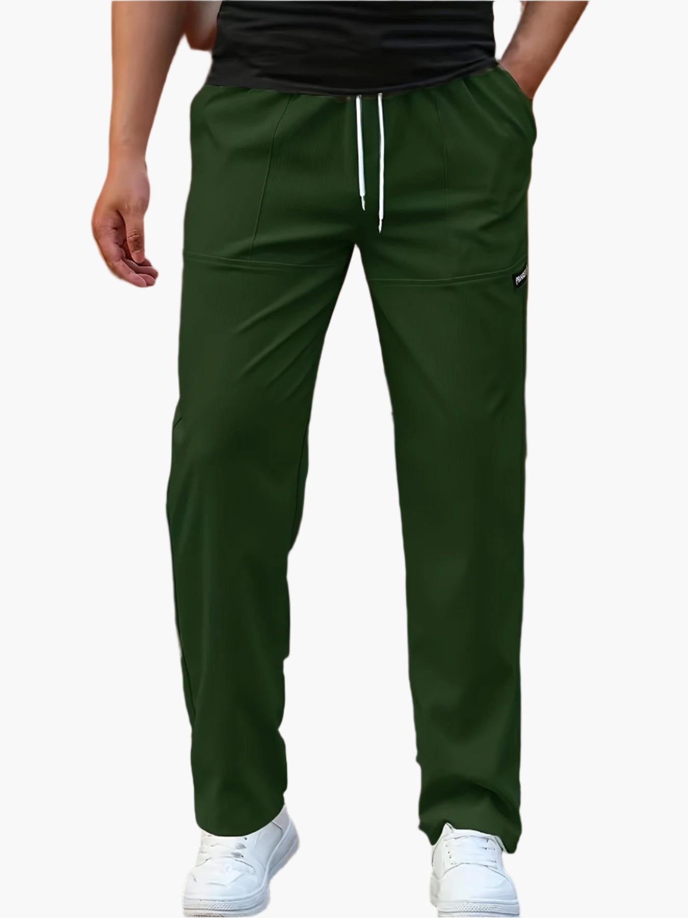 Men's Straight Leg Jogger Pants Athletic Fit with Drawstring Waist – Versatile Everyday & Sportswear