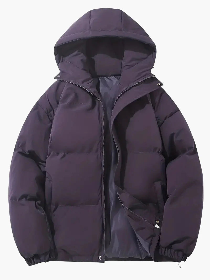 Men's Classic Winter Puffer Jacket with Hood – Versatile Everyday Warmth