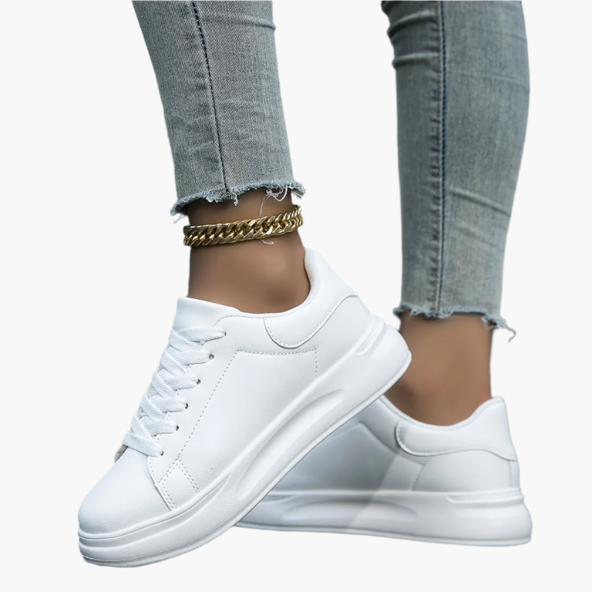 Women's Orthopedic Everyday Fashion Sneakers - Casual Walking Comfort Shoes