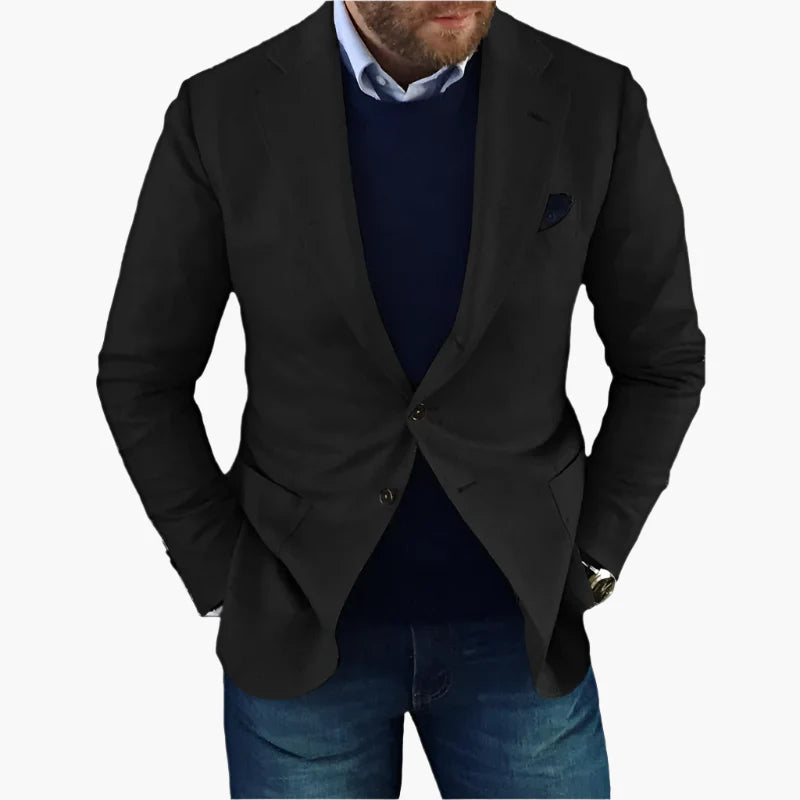 Men's Classic Business Casual Blazer – Versatile Modern Suit Jacket for Office, Events & Everyday Style