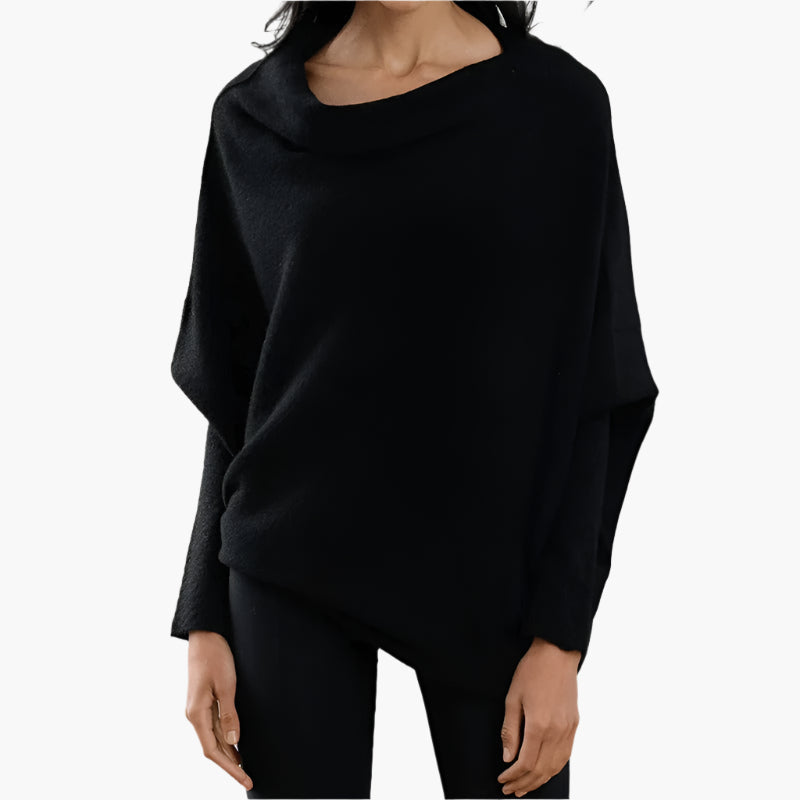 Women's Oversized Relaxed Fit Pullover Sweater for Home and Everyday Casual Style
