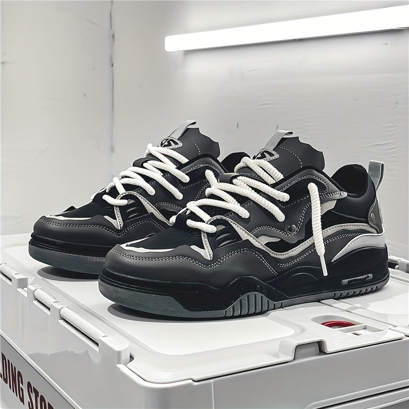 Men's Streetwear Casual Sneakers with Bold Design and Comfort for Everyday and Sport