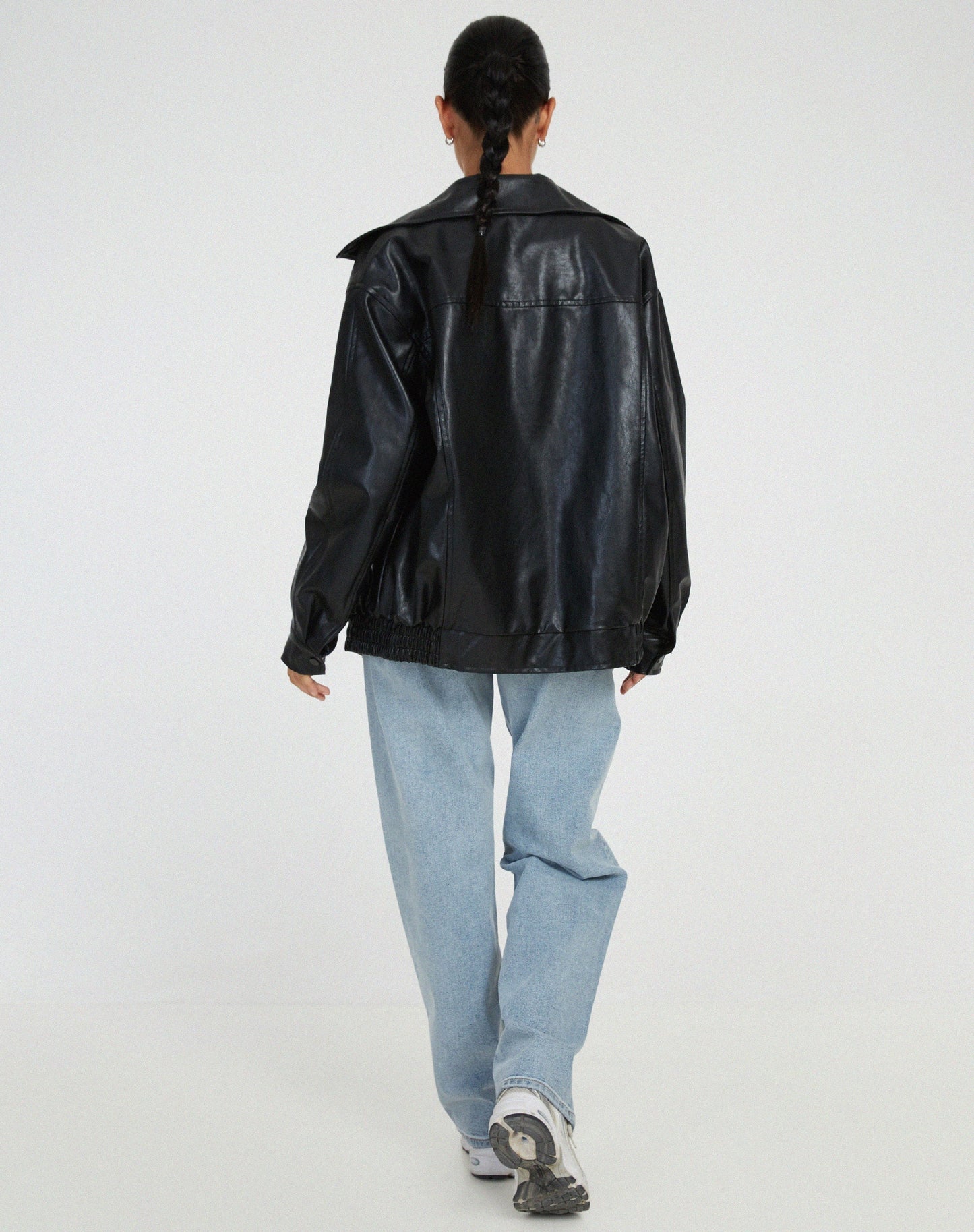 Women's Oversized Trendy Bomber Jacket for Urban Street Style