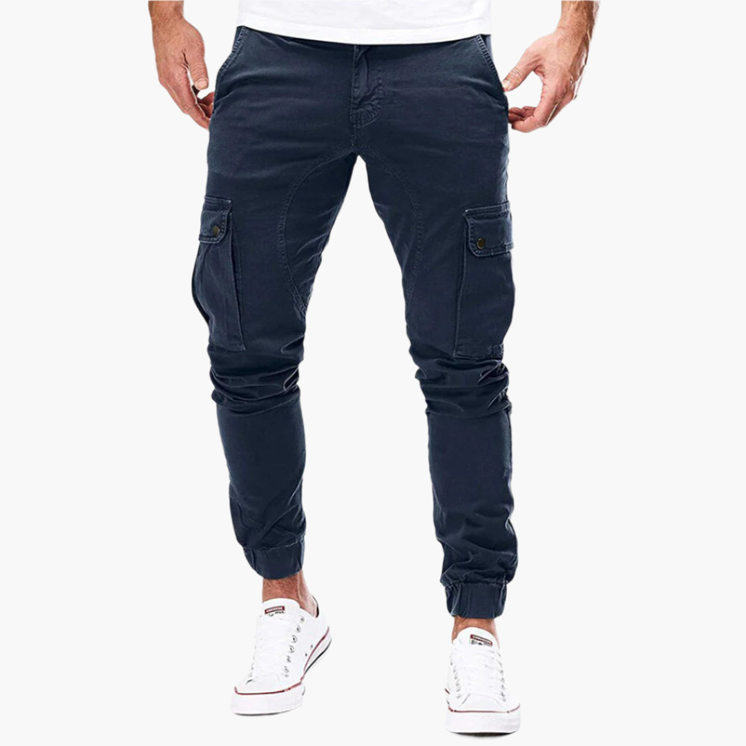 Men's Modern Cargo Jogger Pants with Adjustable Waist – Urban Streetwear & Outdoor Style