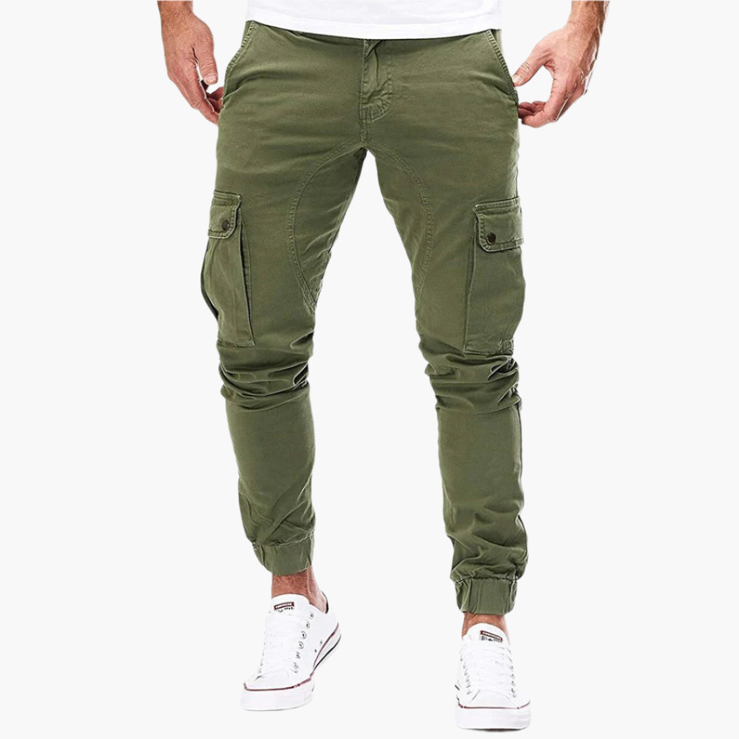 Men's Modern Cargo Jogger Pants with Adjustable Waist – Urban Streetwear & Outdoor Style