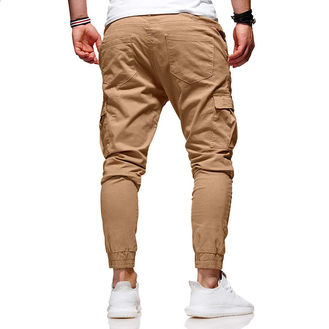 Men's Modern Cargo Jogger Pants with Adjustable Waist – Urban Streetwear & Outdoor Style