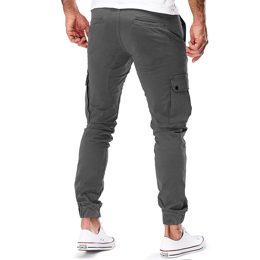 Men's Modern Cargo Jogger Pants with Adjustable Waist – Urban Streetwear & Outdoor Style