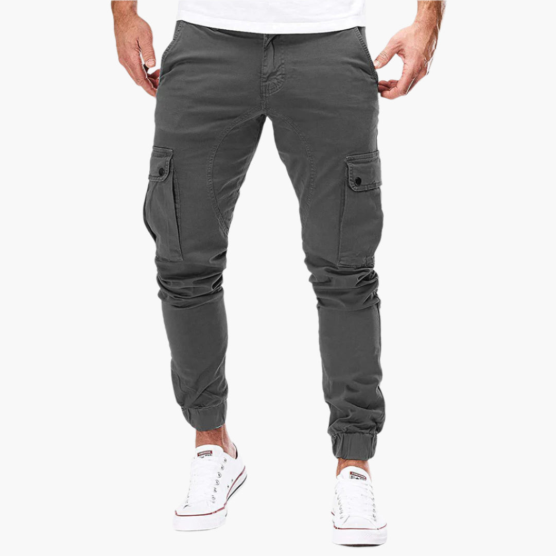 Men's Modern Cargo Jogger Pants with Adjustable Waist – Urban Streetwear & Outdoor Style