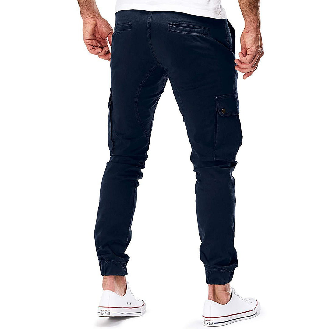 Men's Modern Cargo Jogger Pants with Adjustable Waist – Urban Streetwear & Outdoor Style