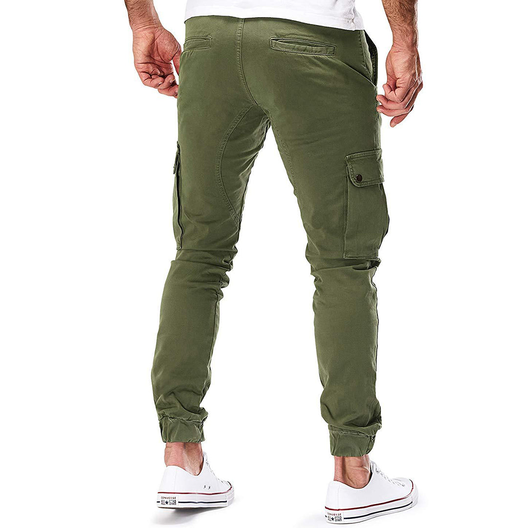 Men's Modern Cargo Jogger Pants with Adjustable Waist – Urban Streetwear & Outdoor Style