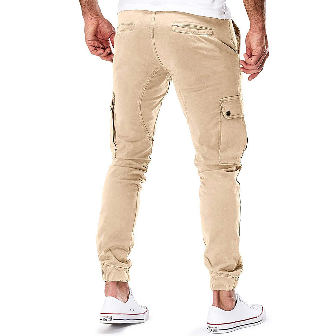Men's Modern Cargo Jogger Pants with Adjustable Waist – Urban Streetwear & Outdoor Style