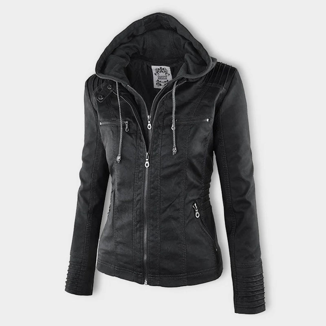 Women's Fashion Hooded Zip-Up Jacket for Everyday Style and Versatility