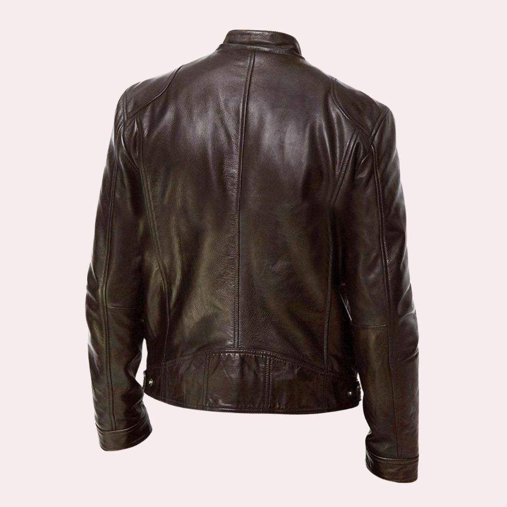 Men's Biker Style Versatile Fashion Jacket for Everyday and Transitional Wear