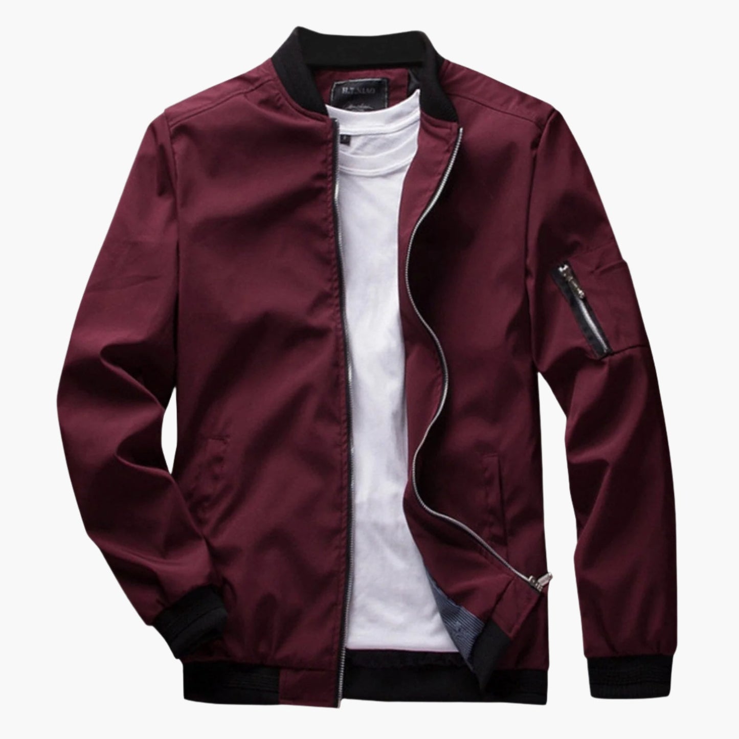 Men's Casual Bomber Jacket Lightweight Windbreaker Street Style