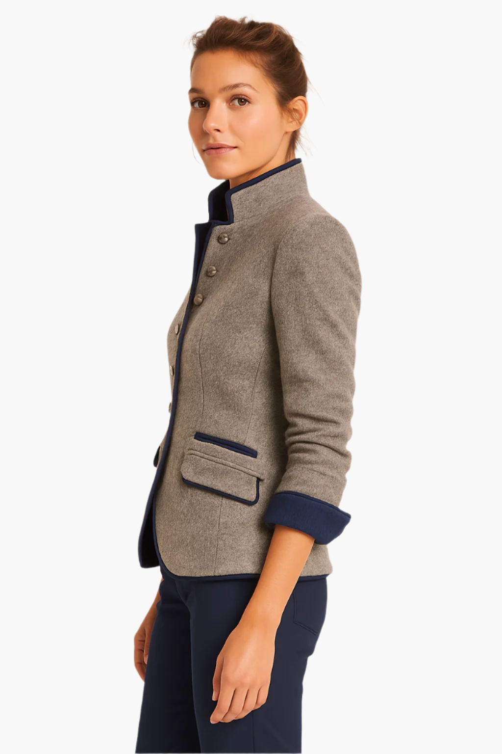 Women's Tailored Button Blazer – Elegant Modern Office & Casual Style