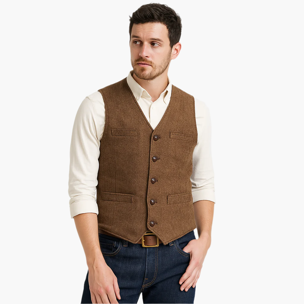 Men's Slim Fit Modern Vest – Versatile Classic Style for Business, Events, and Casual Wear