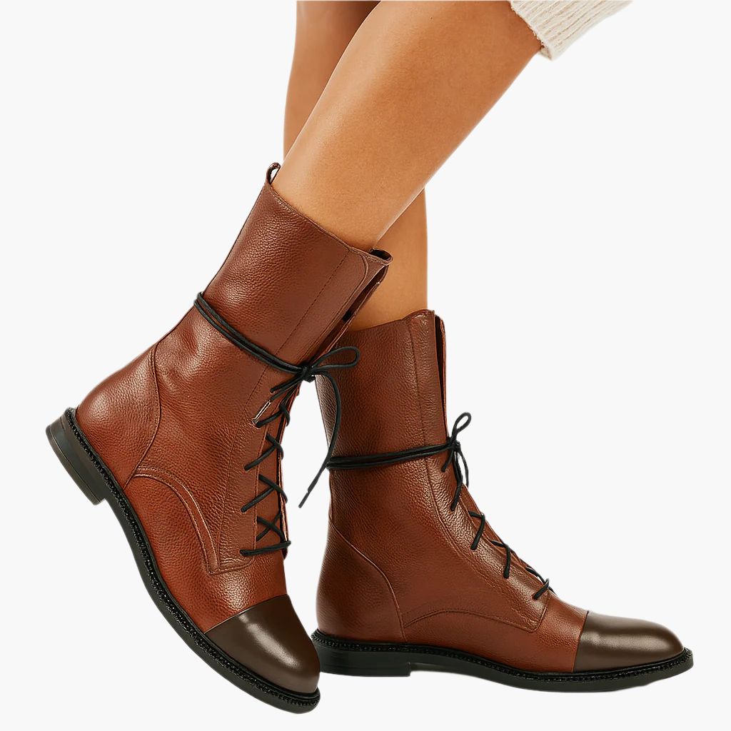Women's Classic Lace-Up City Boots – Timeless Everyday & Office Style