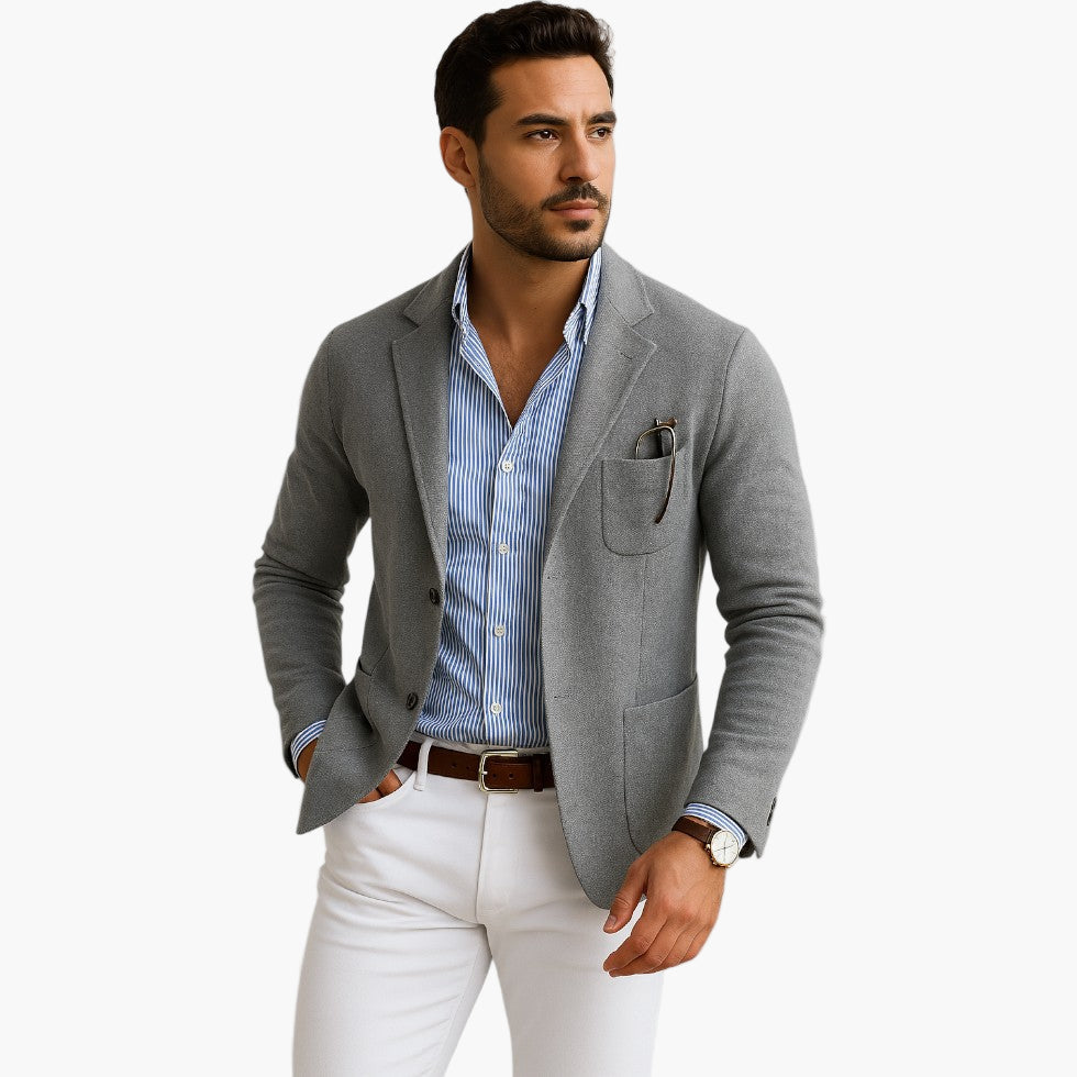 Men's Classic Old Money Style Blazer for Business and Casual Elegance