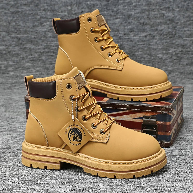 Men's Outdoor Combat Boots – Rugged Lace-Up Work and Adventure Style
